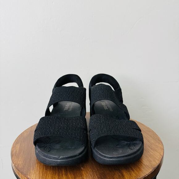 Skechers Black Pier Lite Slip In Sandals Women’s Size 8.5 - Picture 2 of 10